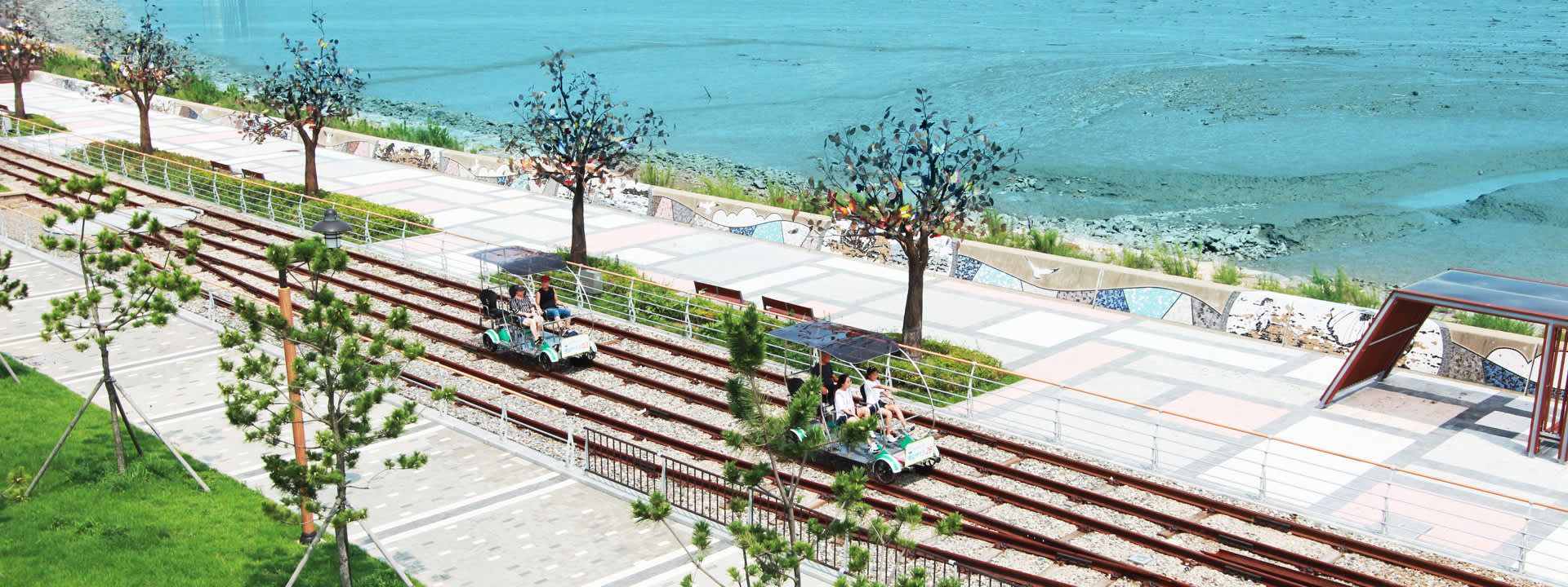 Yeongjongdo Seaside Rail Bike in Incheon