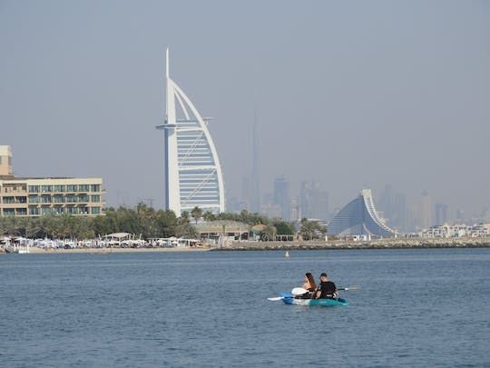 Double-seater kayak rental at the Palm Jumeirah