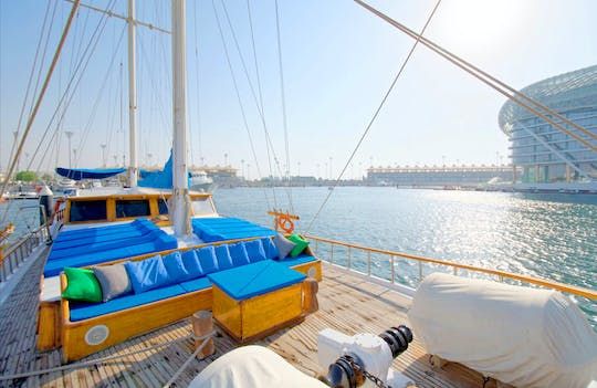 Dubai gulet boat sailing tour with BBQ and swimming