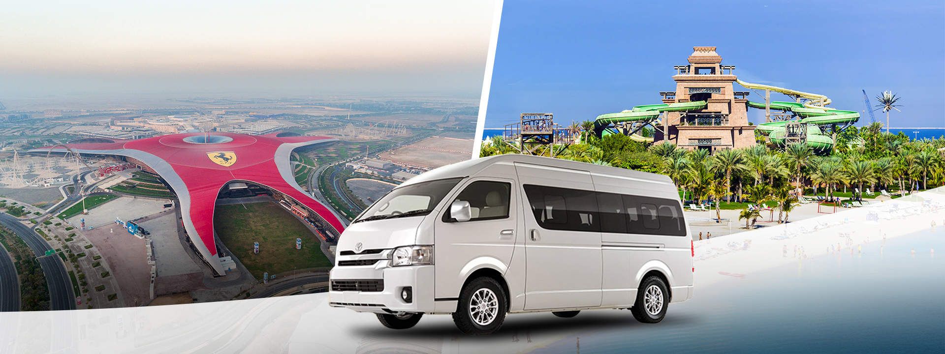 Shared Van Transfers to Dubai and Abu Dhabi Attractions from Dubai (Round Trip)