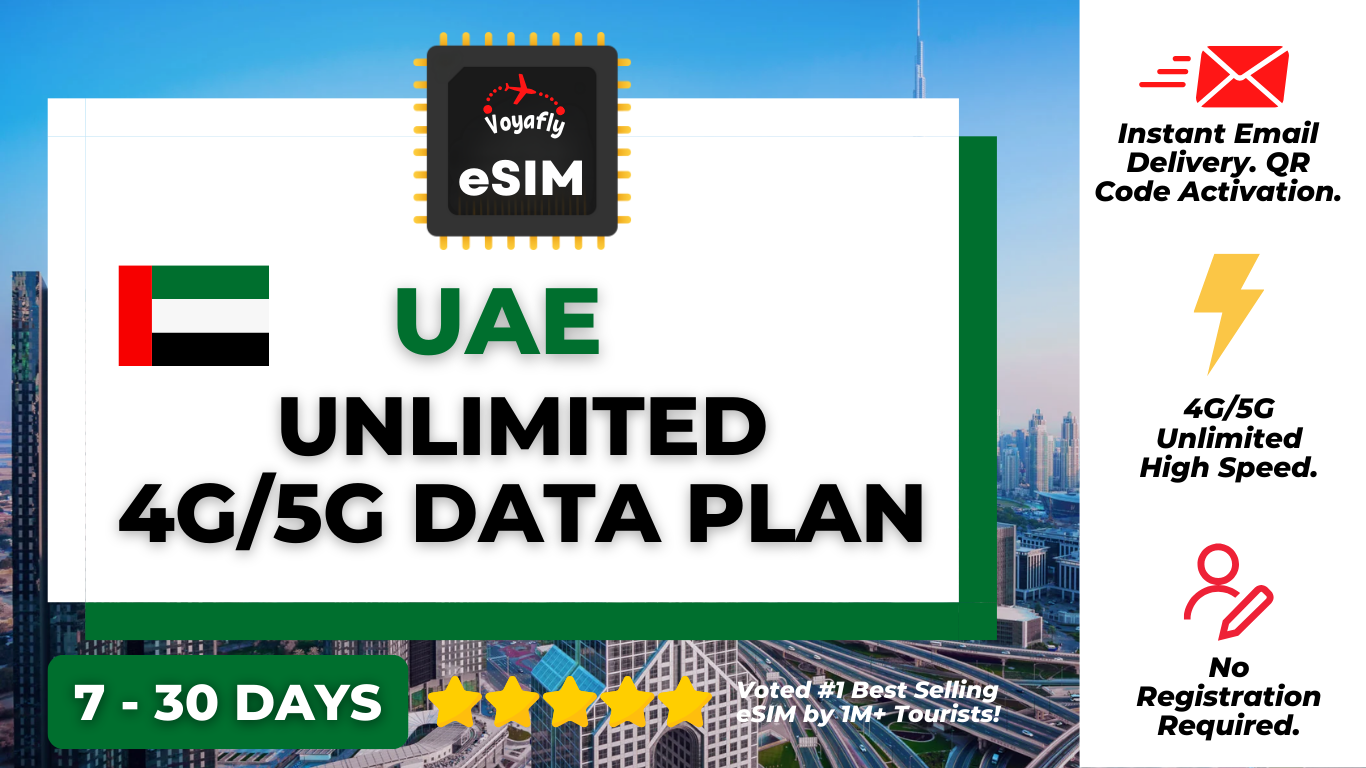 UAE - Unlimited Data 4G/5G eSIM
