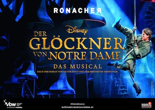 Ticket to The Hunchback Of Notre Dame at the Ronacher Theater Vienna