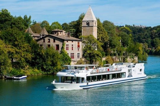 Hermès II restaurant boat lunch cruise in Lyon