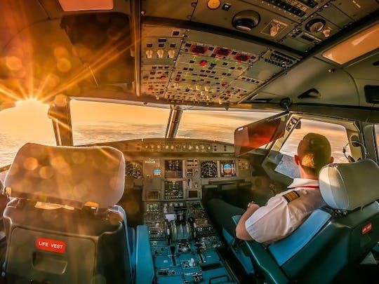 30-minute flight in Airbus A320 flight simulator in Düsseldorf