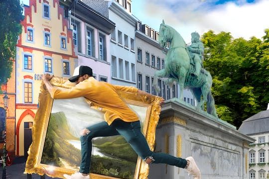 Adventure rally in Düsseldorf´s Old Town Art theft