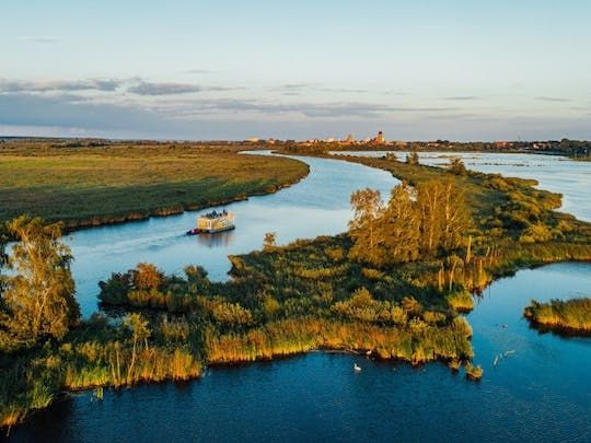 Evening boat cruise on Peene river