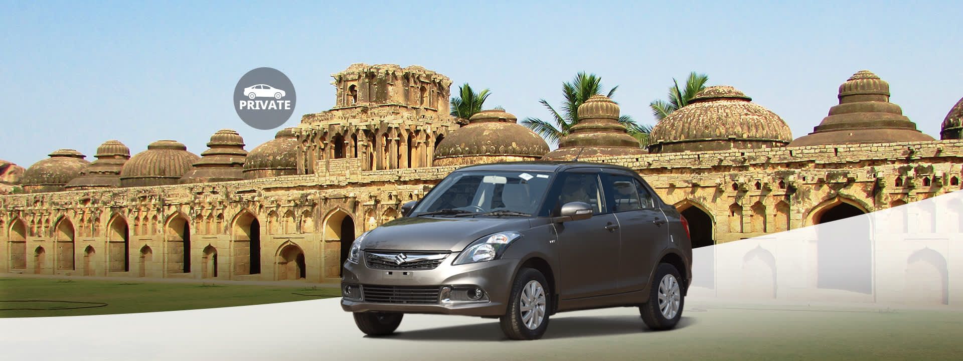 Hampi Private Car Charter (4, 8, or 12 Hours)