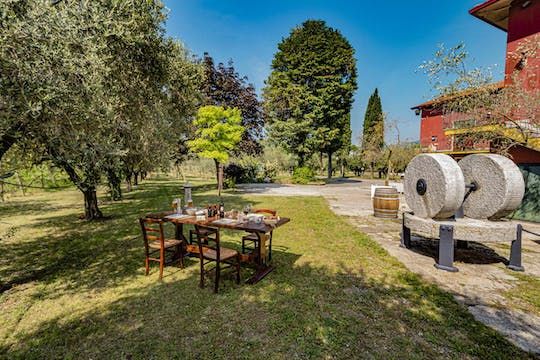 Aperitif at the olive mill by Lake Garda