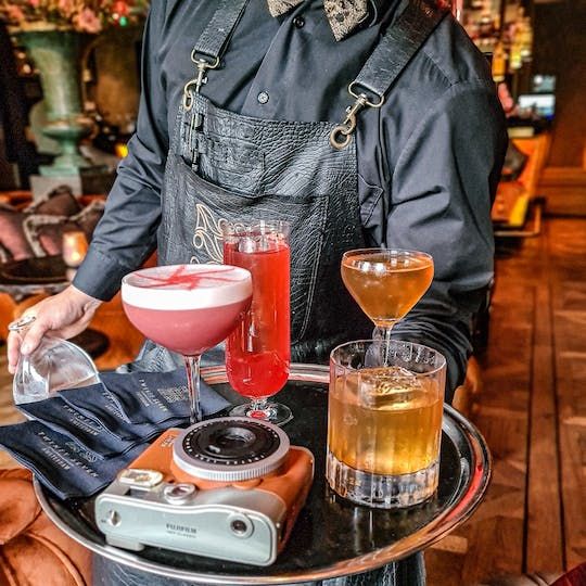 Amsterdam nightclubs pass with cocktails at Bar TwentySeven