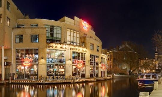 Hard Rock Cafe Amsterdam priority seating with menu