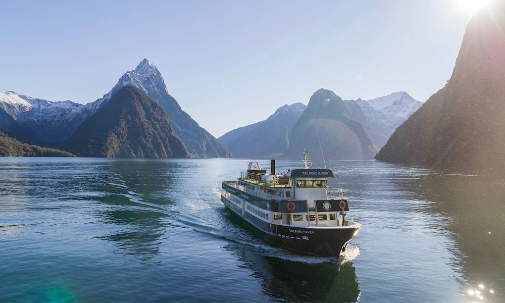 Milford Sound Cruise departing Milford