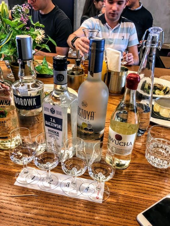 Vodka tasting experience in Warsaw