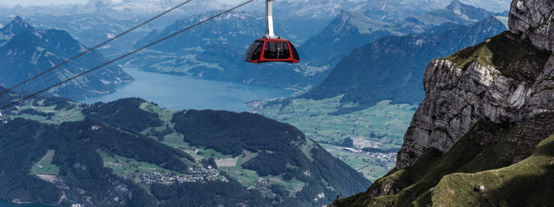 Half Day Trip to Mount Pilatus with Aerial Cable Car and Boat Ride from Lucerne