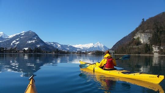 Winter Half Day Kayak tour on Lake Brienz