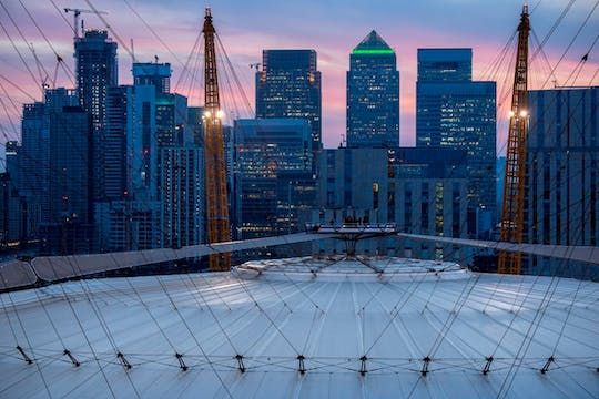 Up at The O2 twilight climb