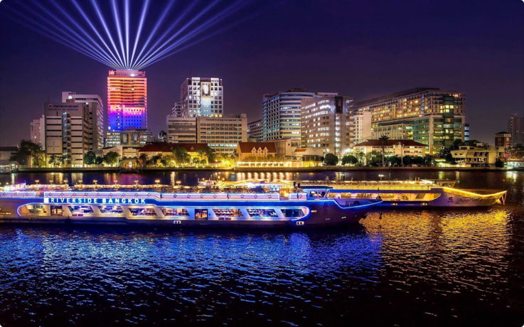 แพ็กเกจล่องเรือดินเนอร์ Riverside Carnival Cruise บนแม่น้ำเจ้าพระยา