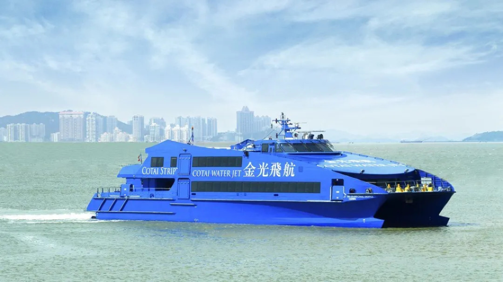 Cotai Water Jet One-Way Ticket: Macau Taipa → Hong Kong Sheung Wan