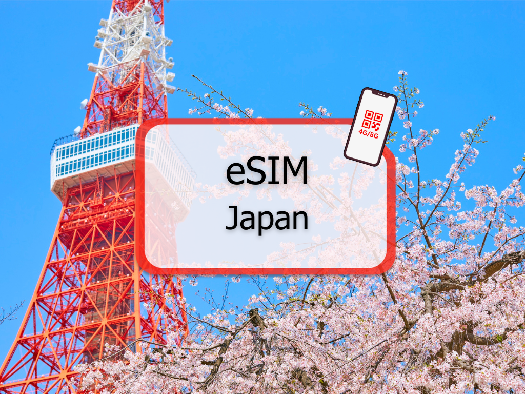 Japan eSIM 4G/5G (Total Data Plan) by Redtea Mobile – Fast, Full Speed, and Unlimited Freedom in Japan