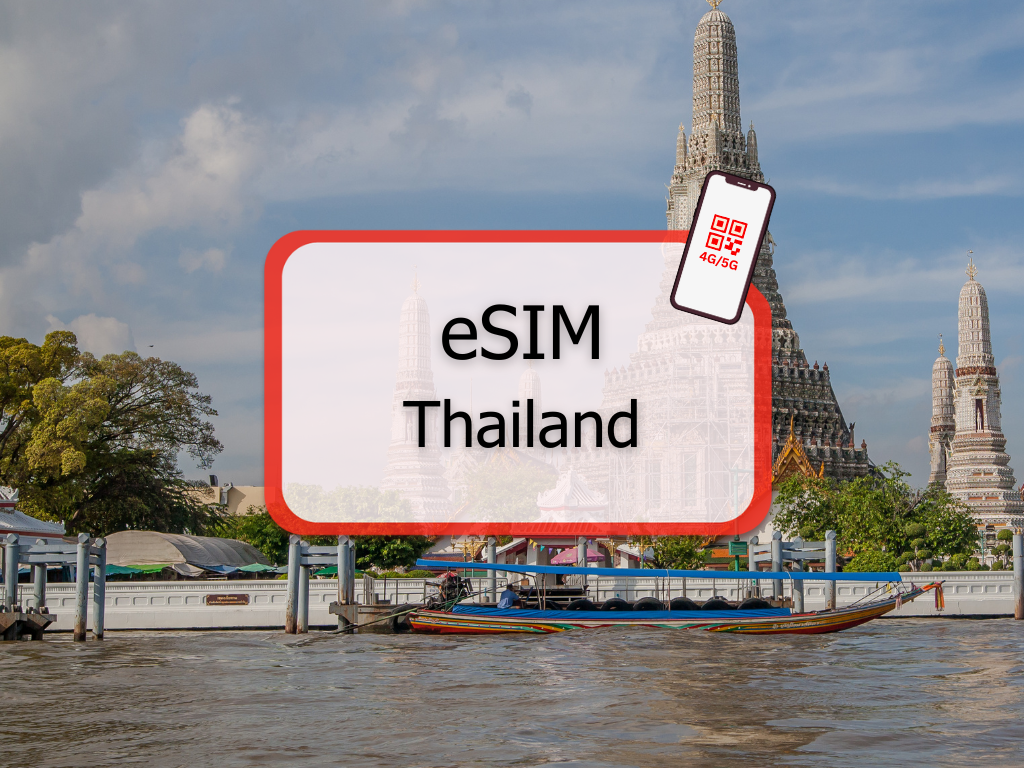 eSIM ไทย 4G/5G (อินเตอร์เน็ตรวม) โดย Redtea Mobile