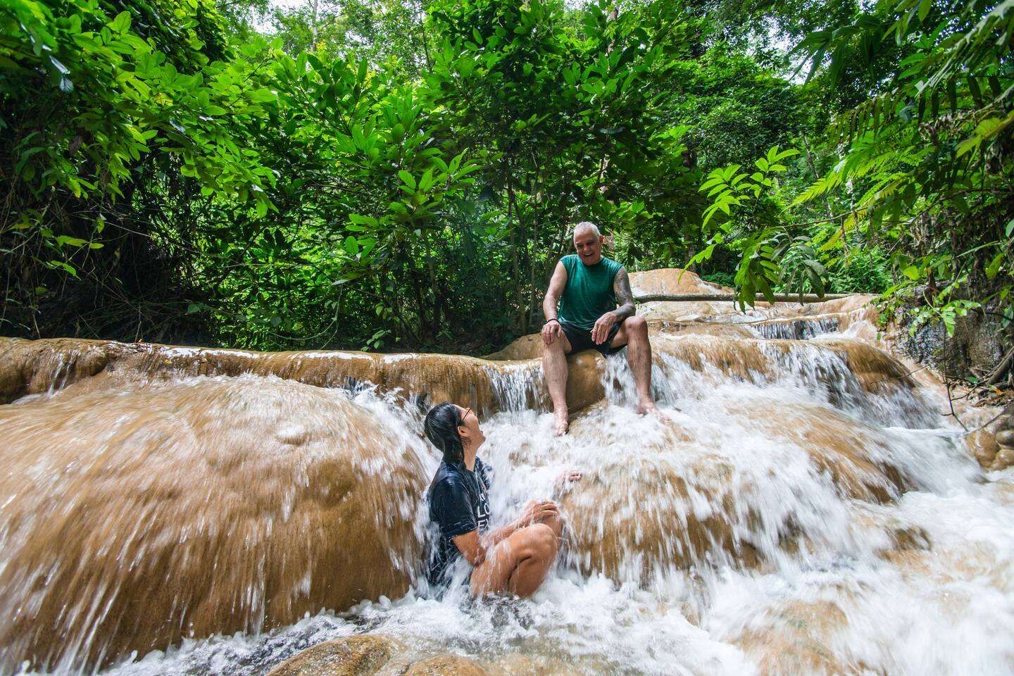 Unique Sticky Waterfall Climbing Tour in Chiang Mai