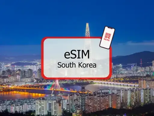 eSIM เกาหลีใต้ 4G/5G (อินเทอร์เน็ตรวม) โดย Redtea Mobile