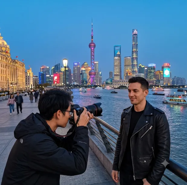แพ็กเกจถ่ายภาพส่วนตัวแลนด์มาร์กฮิตเซี่ยงไฮ้ โดย Kevin (ช่างภาพสุดไวรัลจาก TikTok)
