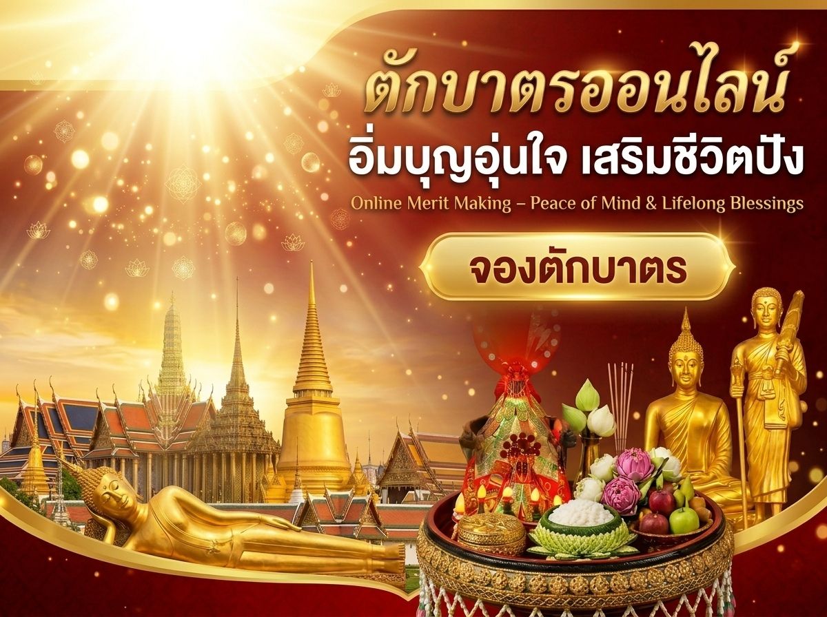 ตักบาตรออนไลน์ - อิ่มบุญอุ่นใจ เสริมชีวิตปัง