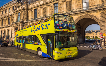 Hop-On Hop-Off - ทัวร์นั่งรถบัสชมเมืองปารีส