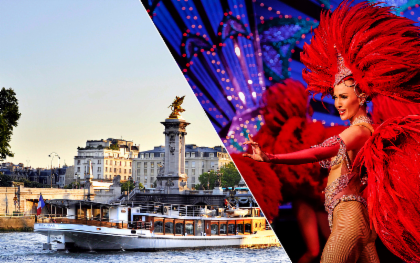 โชว์ Moulin Rouge กับ ดื่มแชมเปญพร้อมล่องเรือแม่น้ำแซนด์