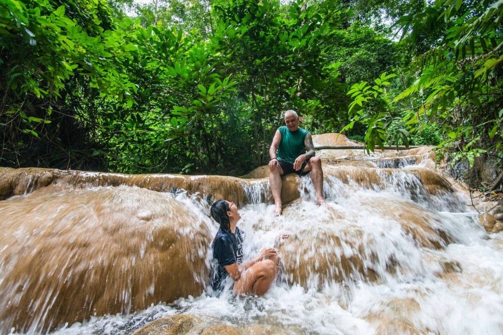 Thrill-Seeking Activities at Buathong Waterfall (Hotel Transfer from Chiang Mai Included)