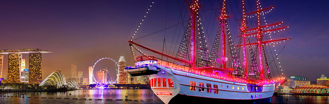 ล่องเรือดินเนอร์ชมแสงไฟเมืองบนเรือรอยัลอัลบาทรอส