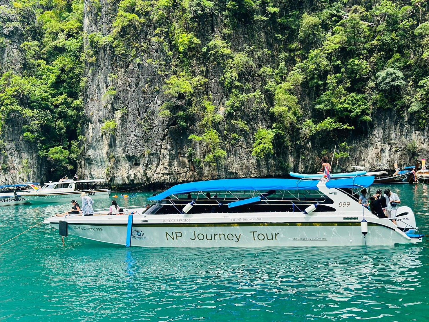 Join Tour Maithon Island, Phi Phi Island, Maya Beach and Khai Island by Speedboat or Speed Catamaran