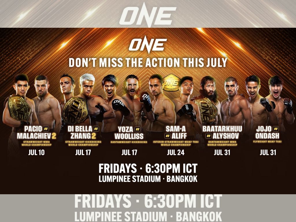 บัตรเข้าชมวันแชมเปียนชิพมวยไทยคืนวันศุกร์ที่วันลุมพินี (ONE Lumpinee x ONE Championship)