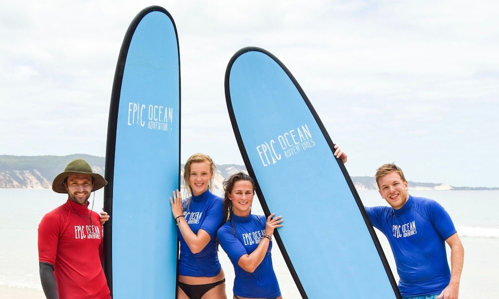 Learn To Surf Australia's Longest Wave at Double Island Point Departing Noosa