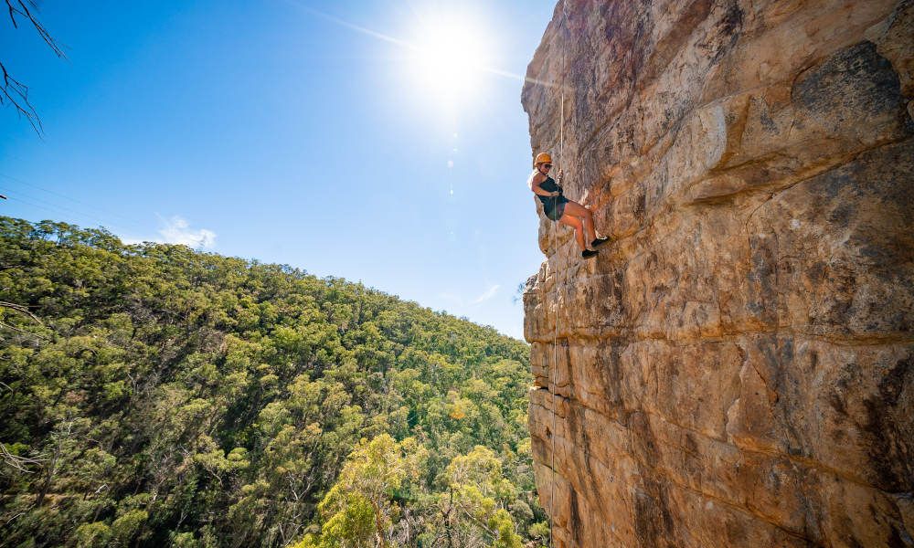 Rock Climb And Abseil At Morialta