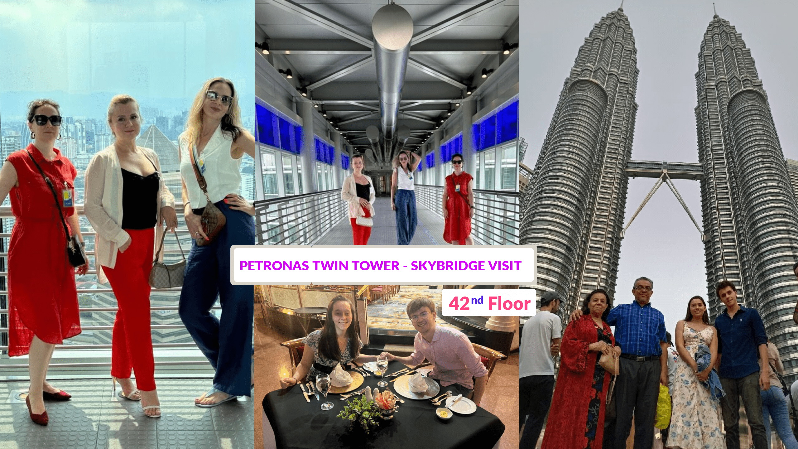 Petronas Twin Tower 42nd Floor Skybridge Visit (Only Ticket + Dine at 42nd Floor)