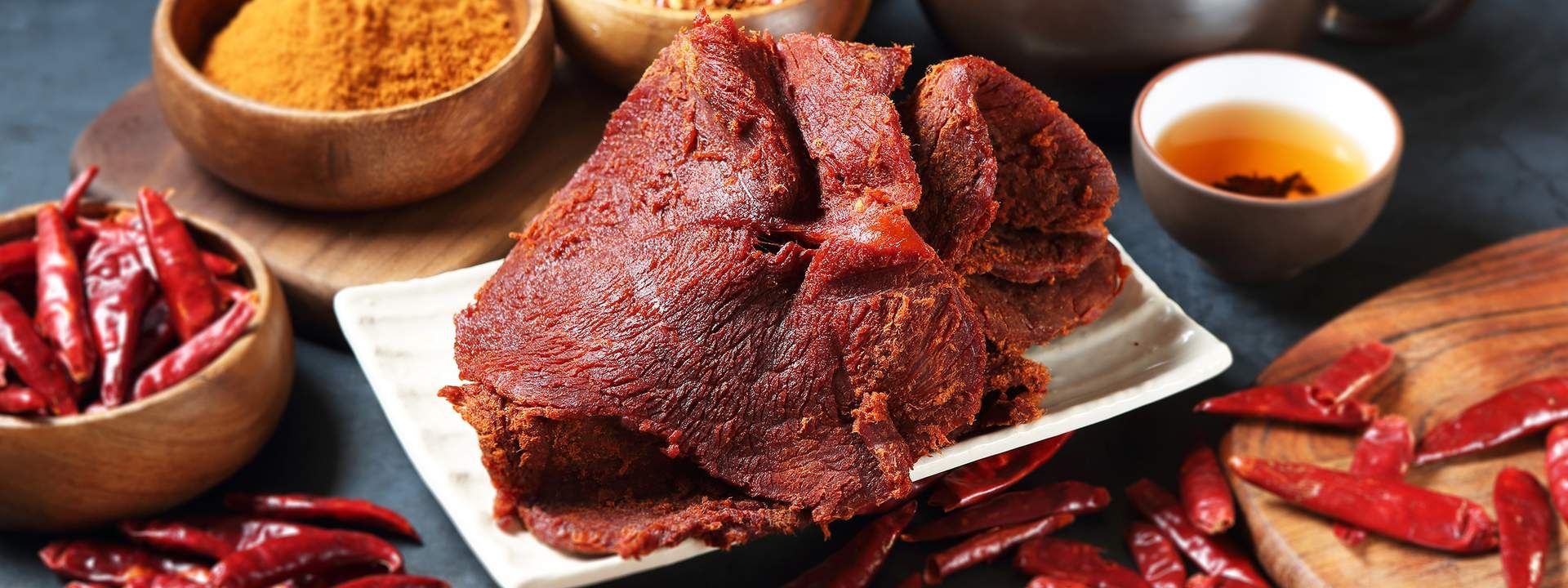 ร้าน Chef Hung Beef Jerky ในย่านสถานี Ximen