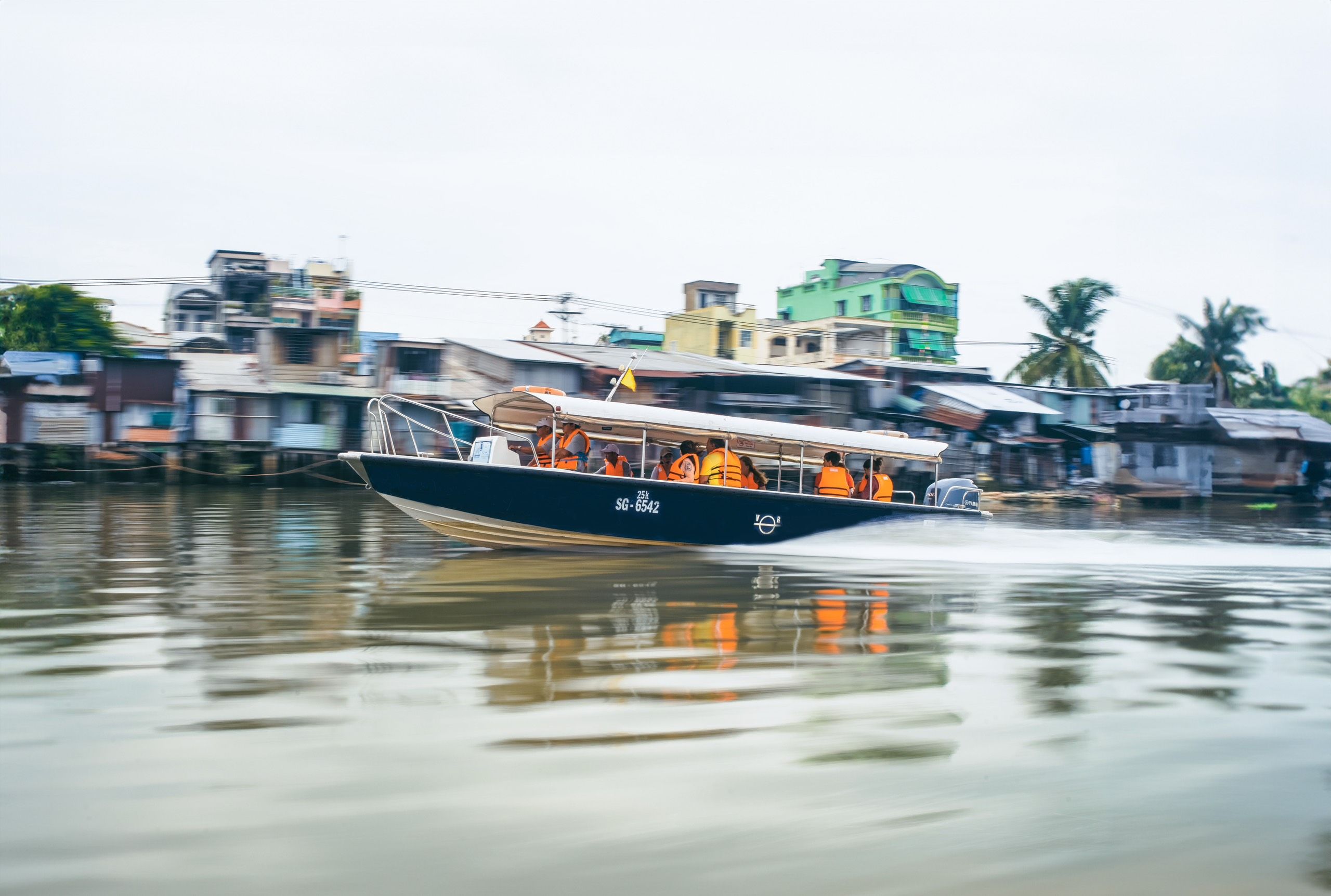 Mekong Delta by Speedboat Along Saigon River