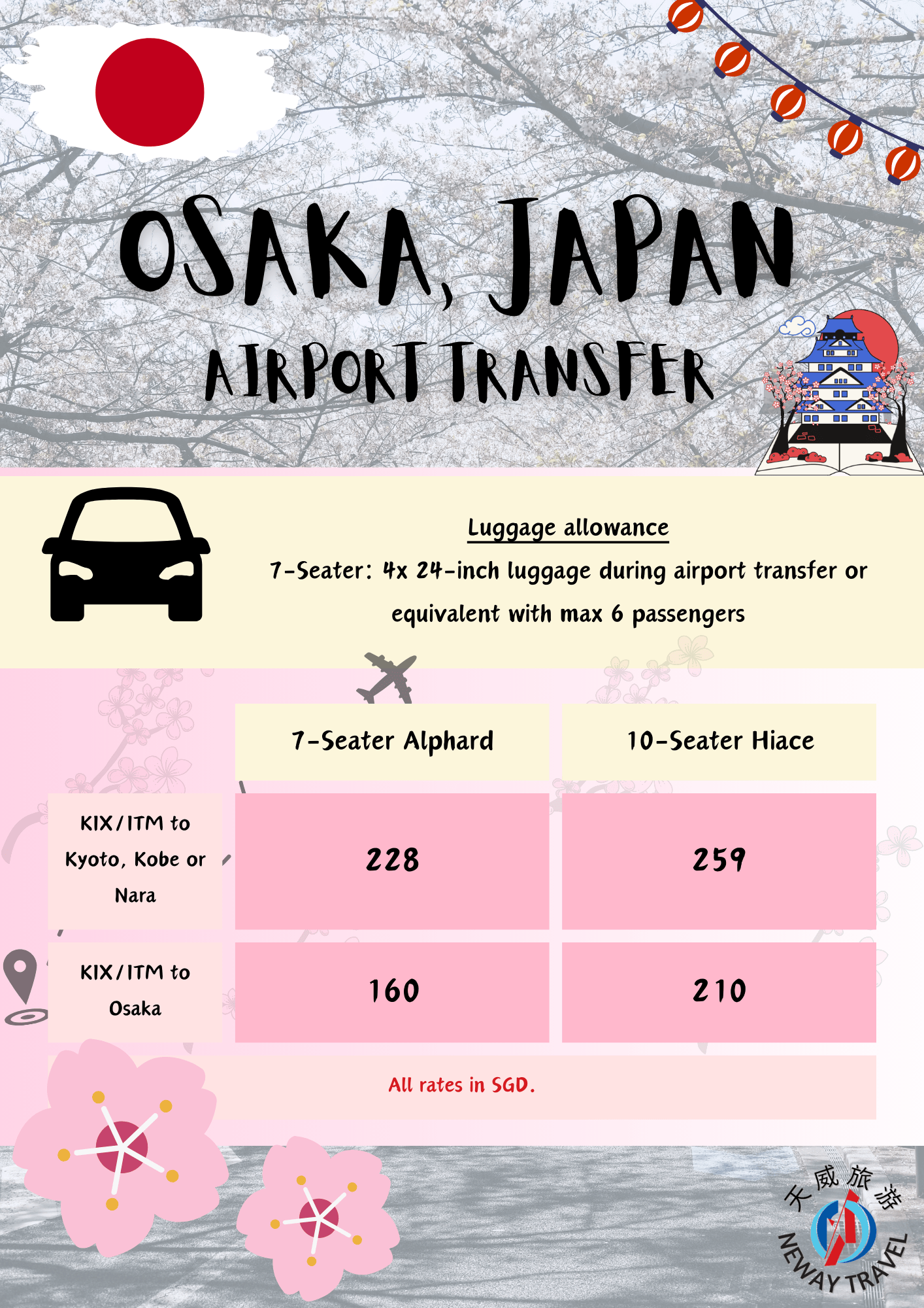 Japan: Osaka Transport Services - Airport Transfers