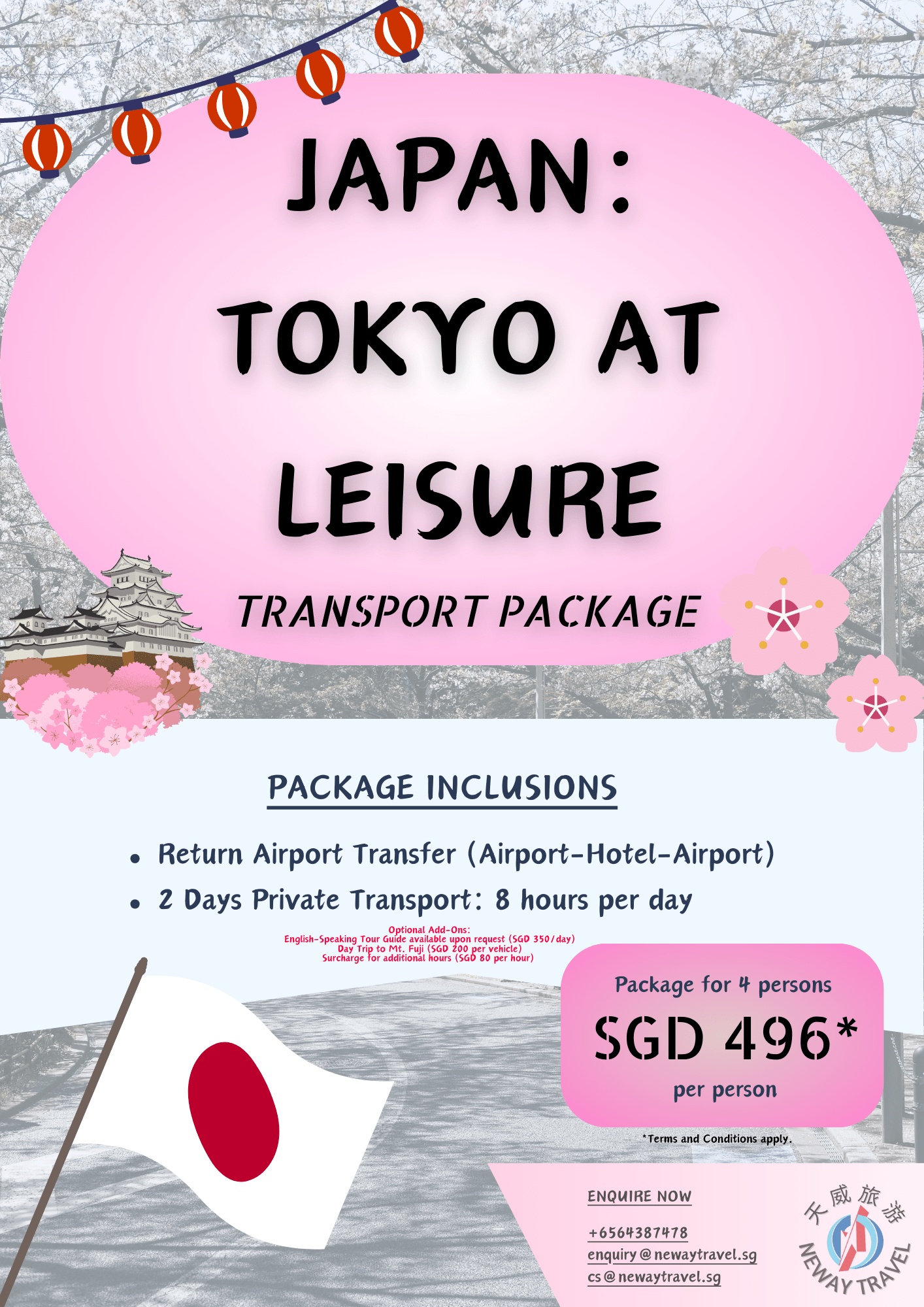 Japan: Tokyo at Leisure Transport Package Private Car