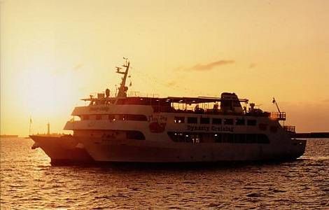 Okinawa sunset & night view Moby Dick Cruise Dinner 2F