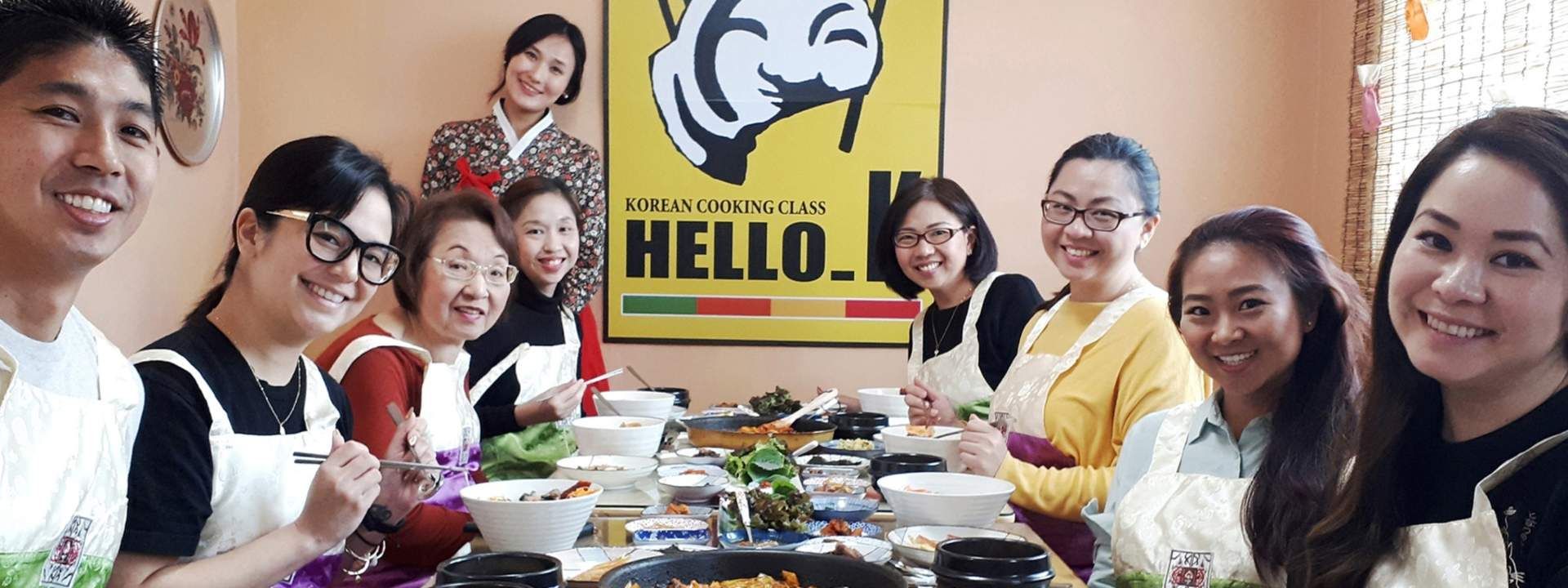 Korean Full-Course Meal Cooking Class at Local Home with Local Market Experience in Seoul