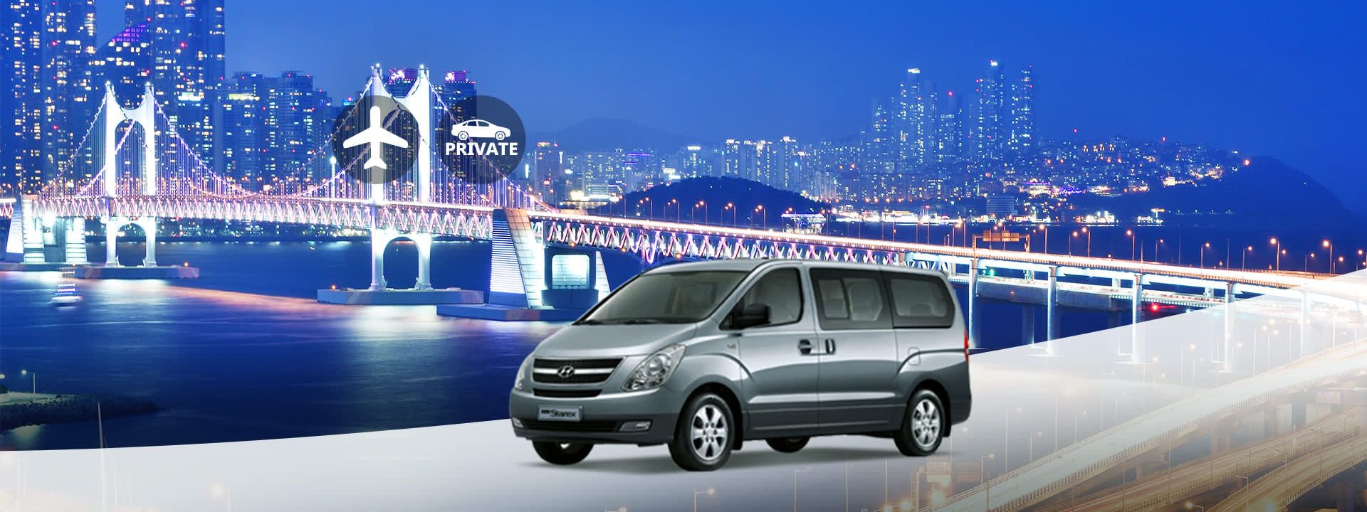 Private Gimhae International Airport (PUS) Transfers for Busan