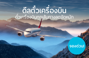 ตั๋วเครื่องบินทุกเส้นทางลดราคาจัดหนัก